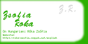 zsofia roka business card